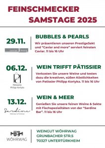 Feinschmecker Samstage 25